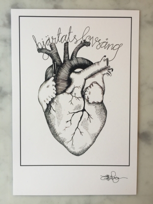 Hjärtats lovsång- A5 print